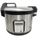 Alpha ARIC-60I commercial 60 cup induction rice cooker and warmer, stainless steel with digital display and keypad