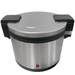 Alpha ARIW-100 100 cup commercial rice warmer, front view showing the stainless steel body and red indicator light