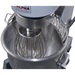 Alpha AVP-20 20 qt planetary stand mixer, close-up of the wire whisk attachment inside the stainless steel bowl