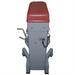 Alpha AVP-30 30 qt commercial planetary stand mixer, rear view showing the grey column, red head and power cord