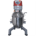 Alpha AVP-40 40 qt commercial planetary stand mixer, front view showing the stainless steel bowl and wire guard