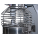 Alpha AVP-60 60 qt commercial planetary stand mixer, close-up of the tall stainless wire bowl guard from the side
