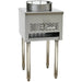 Alpha AWOK-13 13-inch natural gas or propane wok burner range in stainless steel with ring top on tall legs