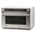 Amana AMSO35 heavy volume microwave steamer, 3500W, stainless steel with top touchpad and glass door, angled