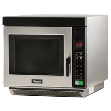 Amana RC17S2 Heavy Volume Commercial Touchpad Microwave with Filter - 1700W, Fits (2) 4" Deep Half-Size Pans-Phoenix Food Equipment