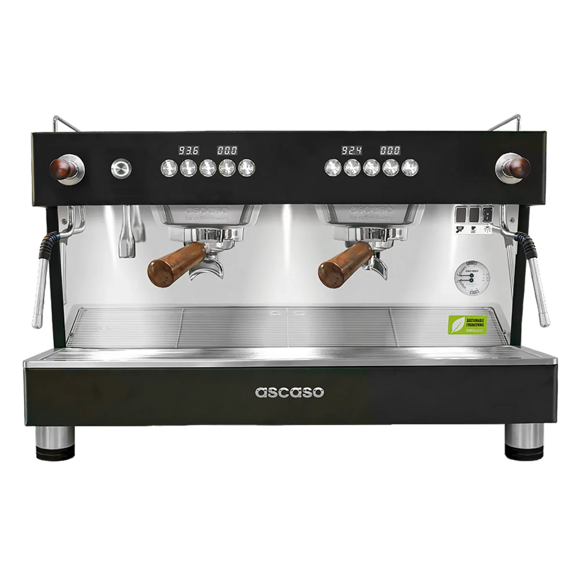 Ascaso BARISTA-T-ONE Two Group Espresso Machine Black-Phoenix Food Equipment