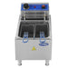 Atosa ACEF-10 electric countertop deep fryer, top view of the fry pot with basket and heating element