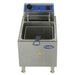 Atosa ACEF-16 electric countertop deep fryer, top view of the fry pot with basket and heating element