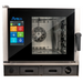 Atosa AEC-0511E electric combi oven with digital touchscreen controls, front view, fits 5 half size sheet pans