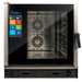 Atosa AEC-0621E electric combi oven with digital touchscreen controls, front view, fits 6 full size sheet pans