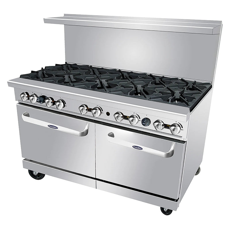 Atosa AGR-10B Natural Gas/Propane 60" Stove Top Cooking Range - 10 Burners-Phoenix Food Equipment