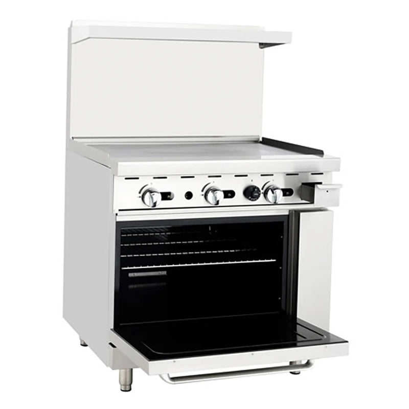 Atosa AGR-36G Natural Gas/Propane 36" Stove Top Cooking Range - 6 Burners-Phoenix Food Equipment