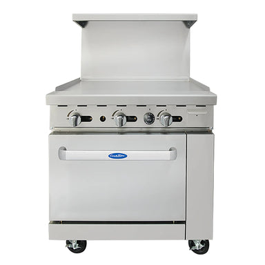 Atosa AGR-36G Natural Gas/Propane 36" Stove Top Cooking Range - 6 Burners-Phoenix Food Equipment