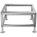 Atosa ASR-5171 stainless steel combi oven stand with adjustable feet and pan slides, angled side view