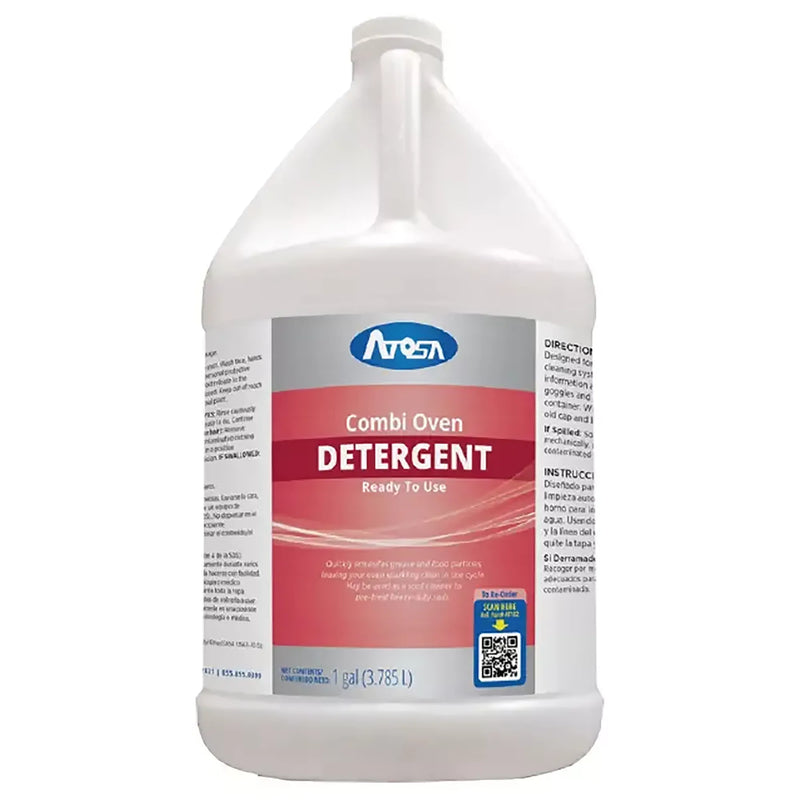 Atosa AT102 combi oven detergent in a one gallon jug for automatic cleaning of Atosa combi ovens