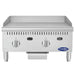 Atosa ATG-2424 24-inch natural gas or propane countertop griddle with 24-inch deep plate, front view