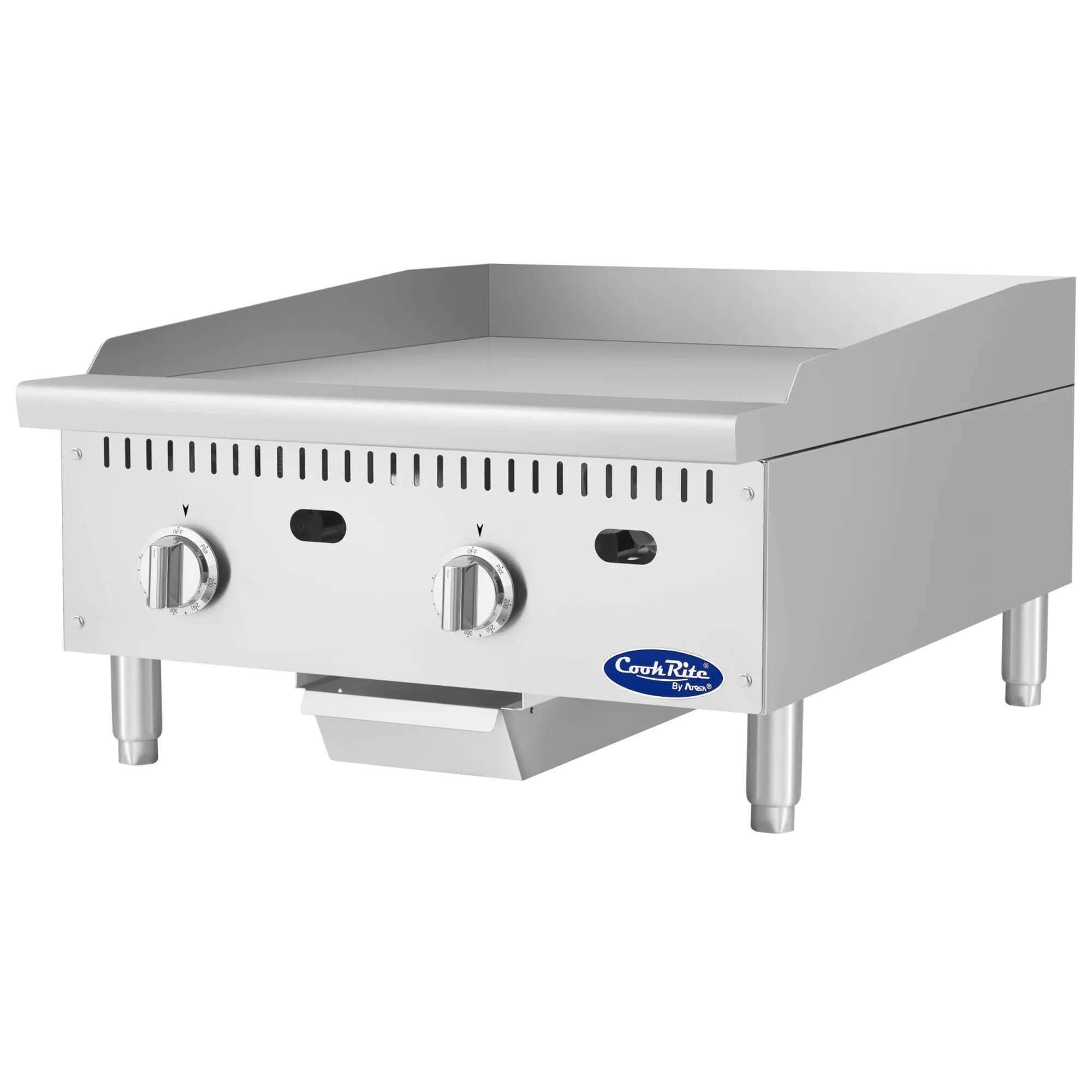 Atosa ATG-2424 Natural Gas/Propane 24" Thermostatic Griddle - 24" Deep Plate - Various Configurations-Phoenix Food Equipment
