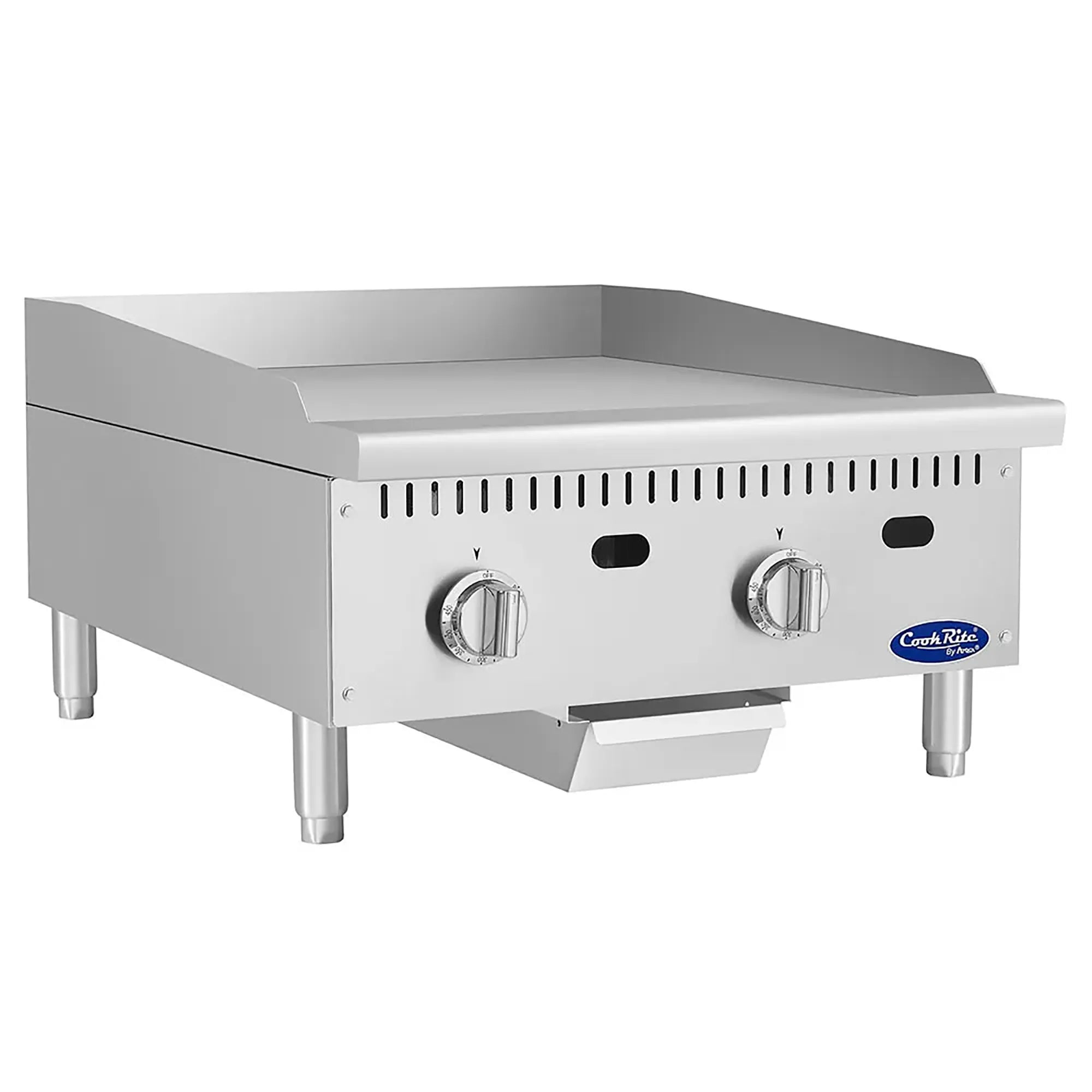 Atosa ATG-2424 Natural Gas/Propane 24" Thermostatic Griddle - 24" Deep Plate - Various Configurations-Phoenix Food Equipment