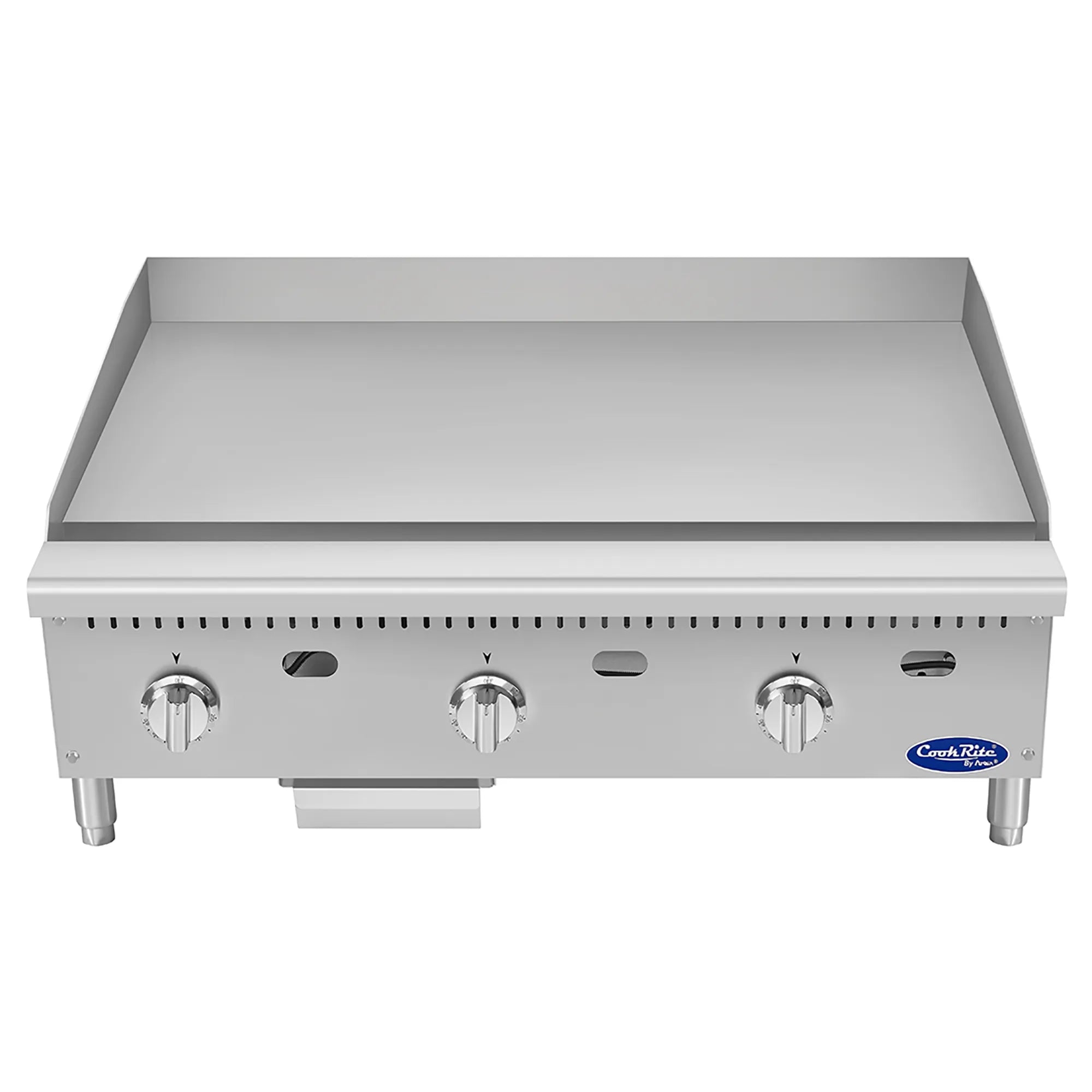 Atosa ATG-3624 Natural Gas/Propane 36" Thermostatic Griddle - 24" Deep Plate - Various Configurations-Phoenix Food Equipment