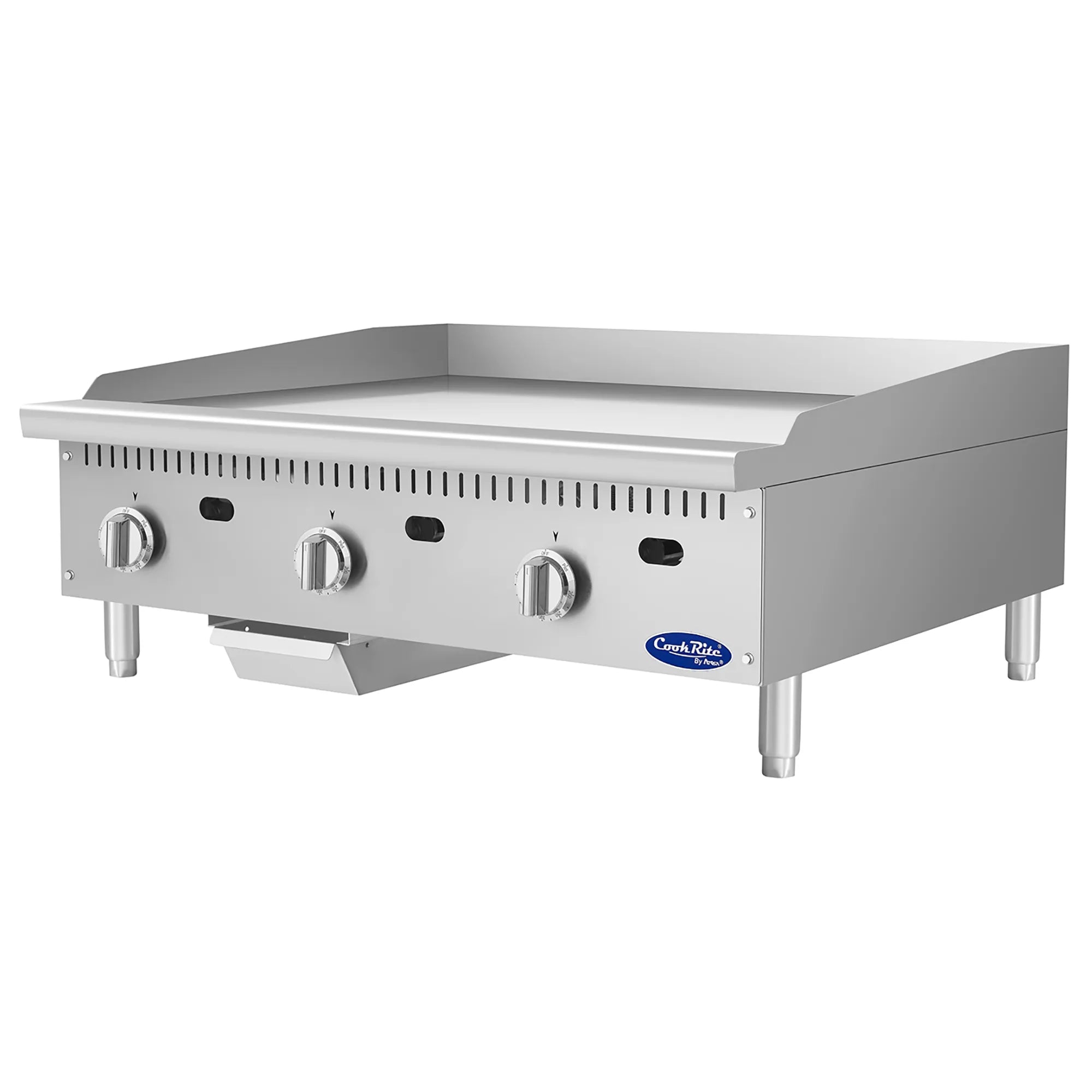 Atosa ATG-3624 Natural Gas/Propane 36" Thermostatic Griddle - 24" Deep Plate - Various Configurations-Phoenix Food Equipment