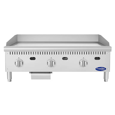 Atosa ATG-3624 Natural Gas/Propane 36" Thermostatic Griddle - 24" Deep Plate - Various Configurations-Phoenix Food Equipment