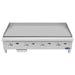 Atosa ATG-4824 48-inch thermostatic gas griddle, top view of the 24-inch deep steel griddle plate