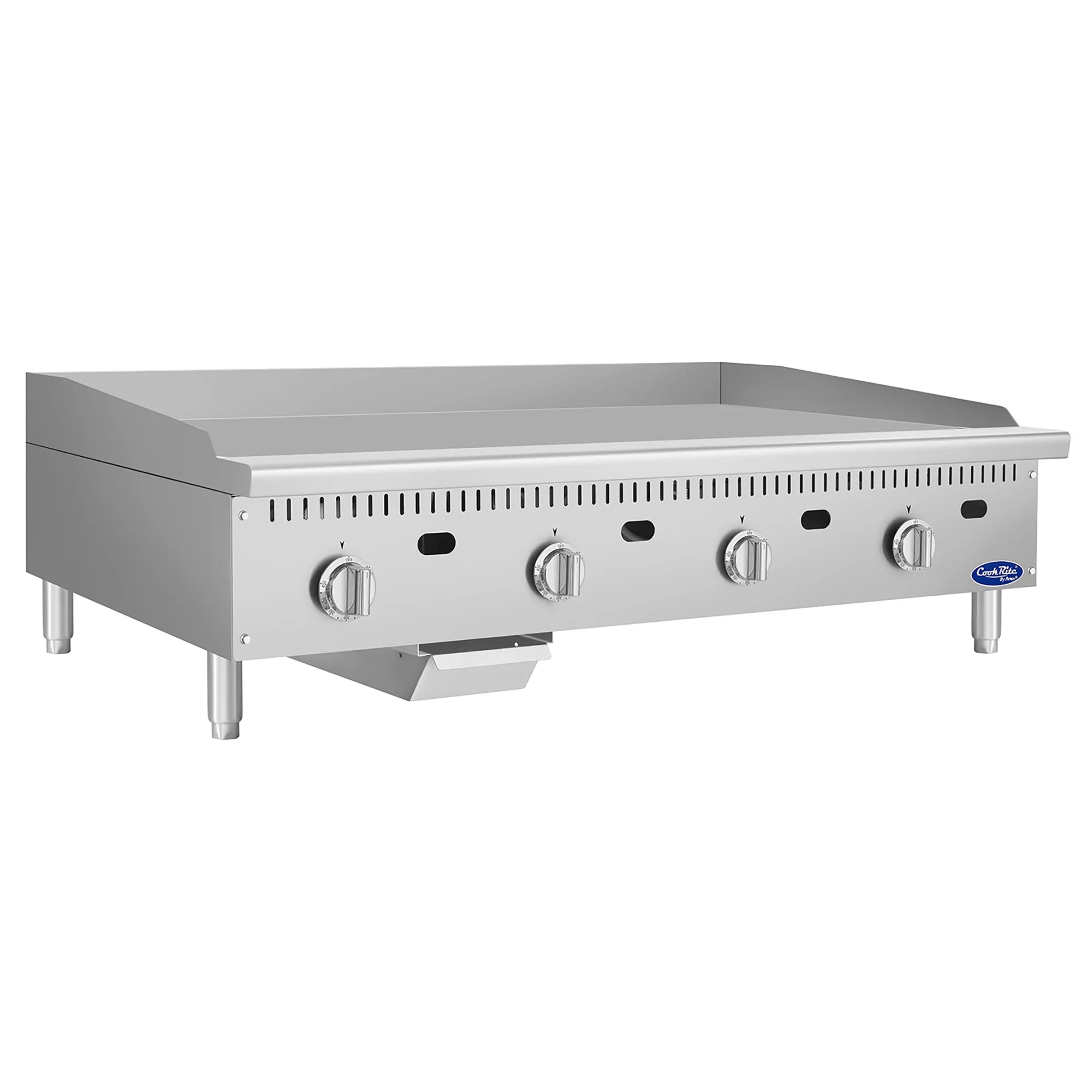 Atosa ATG-4824 Natural Gas/Propane 48" Thermostatic Griddle - 24" Deep Plate - Various Configurations-Phoenix Food Equipment
