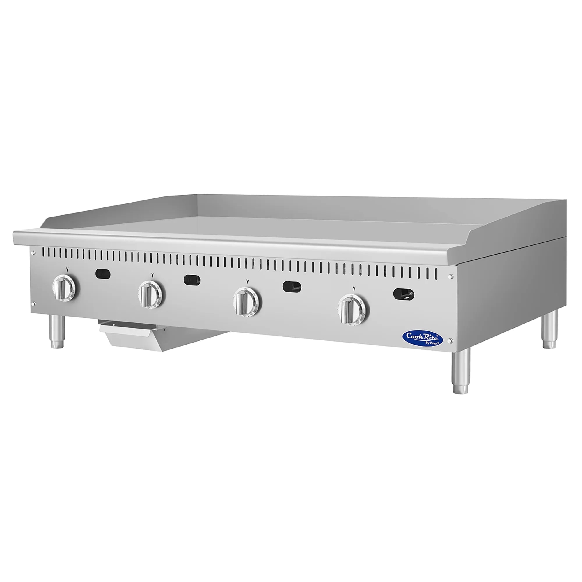 Atosa ATG-4824 Natural Gas/Propane 48" Thermostatic Griddle - 24" Deep Plate - Various Configurations-Phoenix Food Equipment