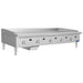 Atosa ATG-6024 60-inch thermostatic countertop gas griddle, angled right view with grease drawer