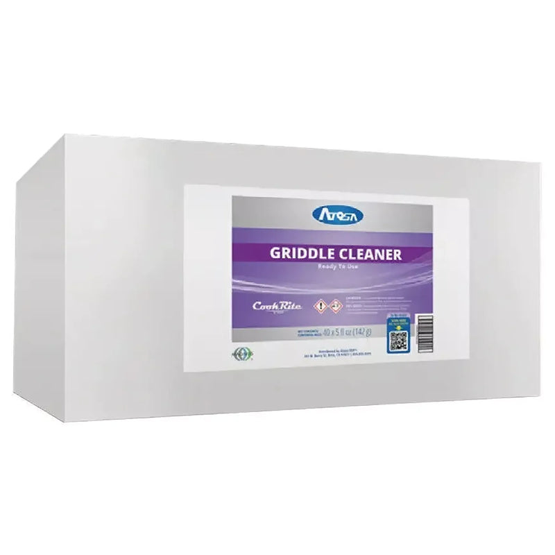 Atosa ATGC101 high temperature griddle cleaner, case of 40 packets in a white Atosa shipping box