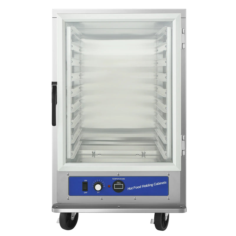 Atosa ATHC-9ES half height insulated heated holding and proofing cabinet with clear door, front view