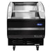Atosa ATHOM-28 28-inch black horizontal open air refrigerated grab-and-go merchandiser on casters
