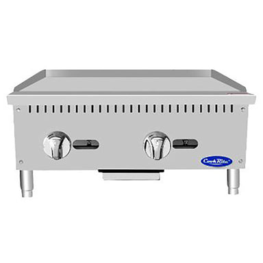 Atosa ATMG-24 Natural Gas/Propane 24" Manual Griddle - 20" Deep Plate-Phoenix Food Equipment