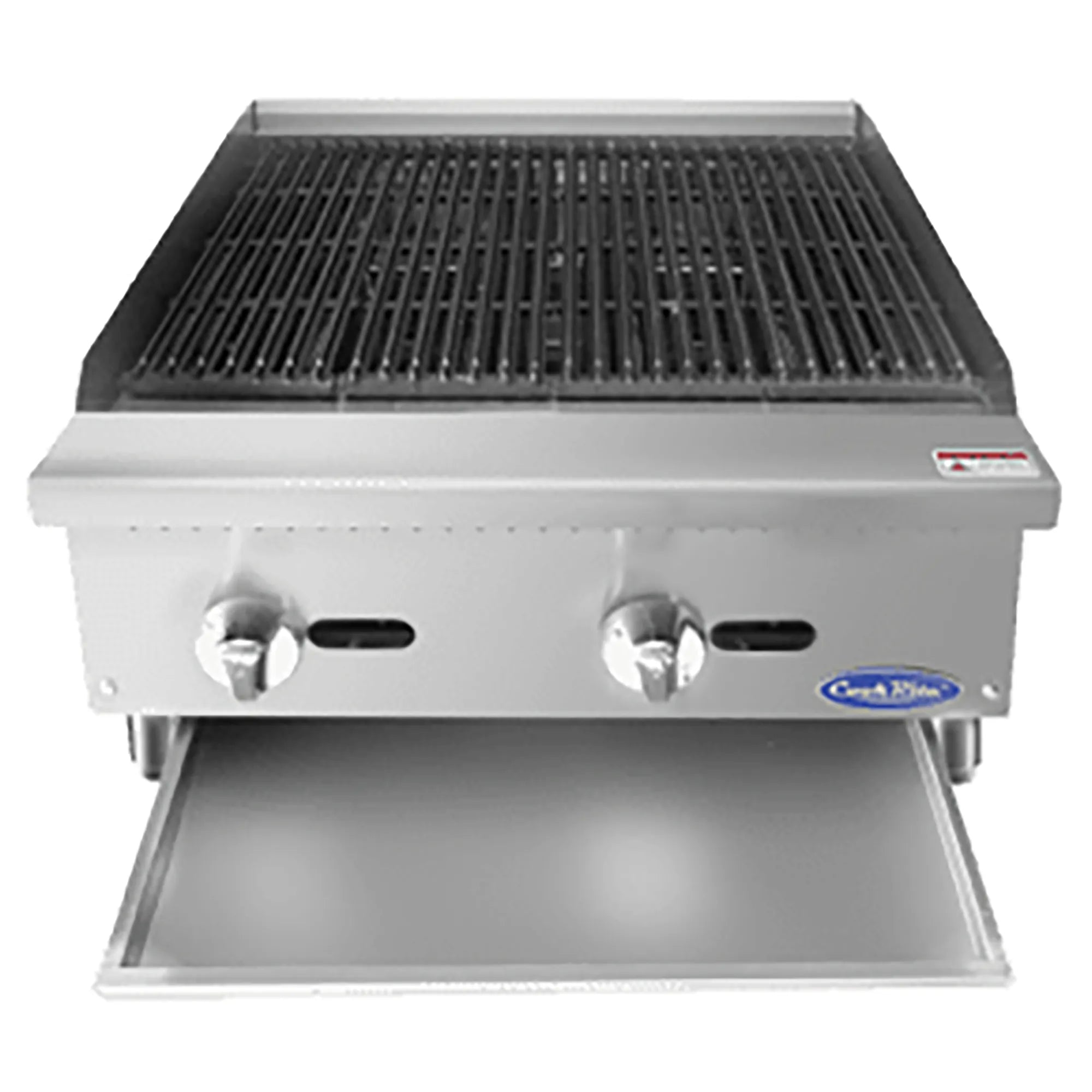 Atosa ATRC/ATCB-24 Series Natural Gas/Propane 24" Heavy Duty Charbroiler - Radiant or Lava Rock-Phoenix Food Equipment
