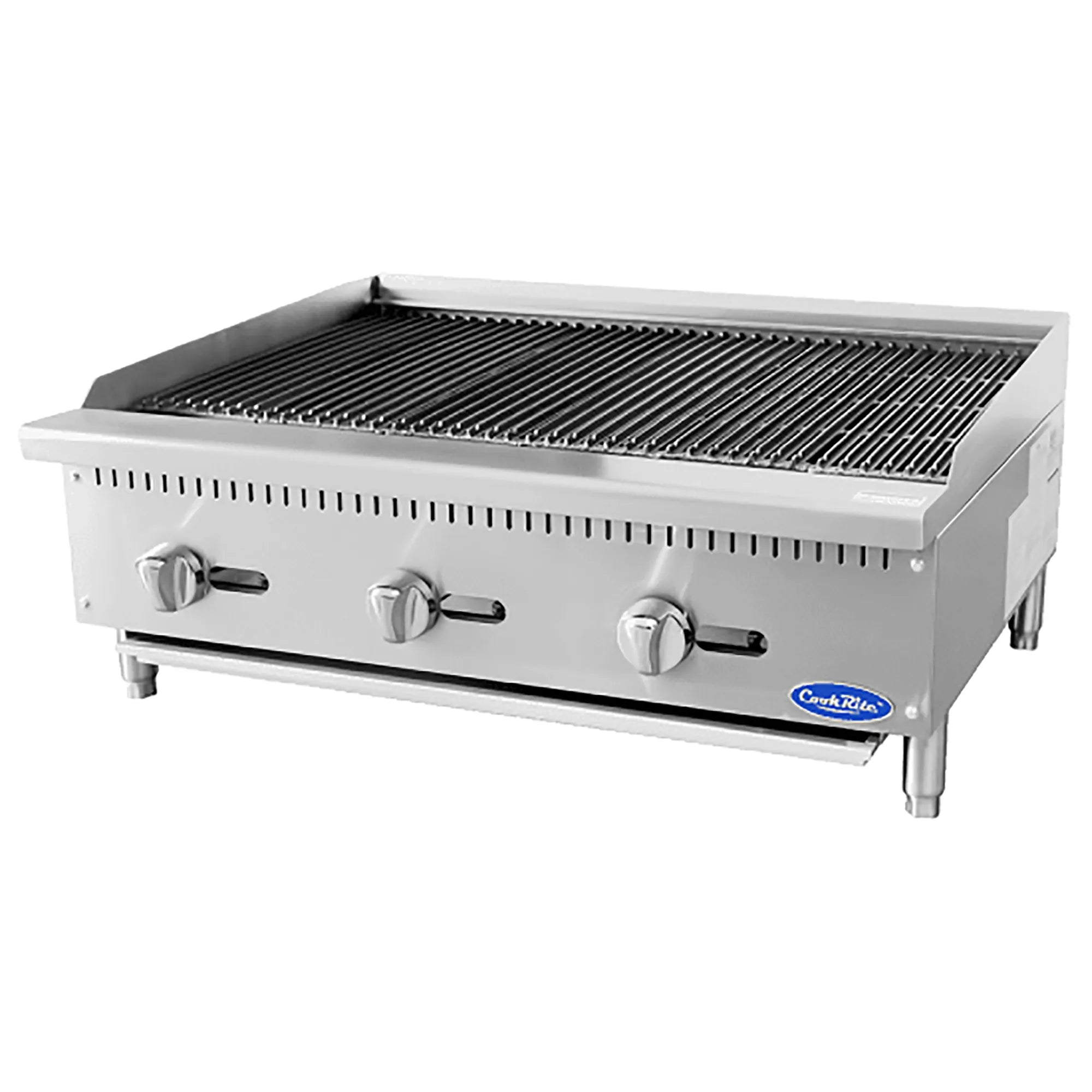 Atosa ATRC/ATCB-36 Series Natural Gas/Propane 36" Heavy Duty Charbroiler - Radiant or Lava Rock-Phoenix Food Equipment