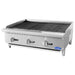 Atosa ATRC/ATCB-36 36-inch stainless steel countertop gas charbroiler with cast iron grates, angled right view
