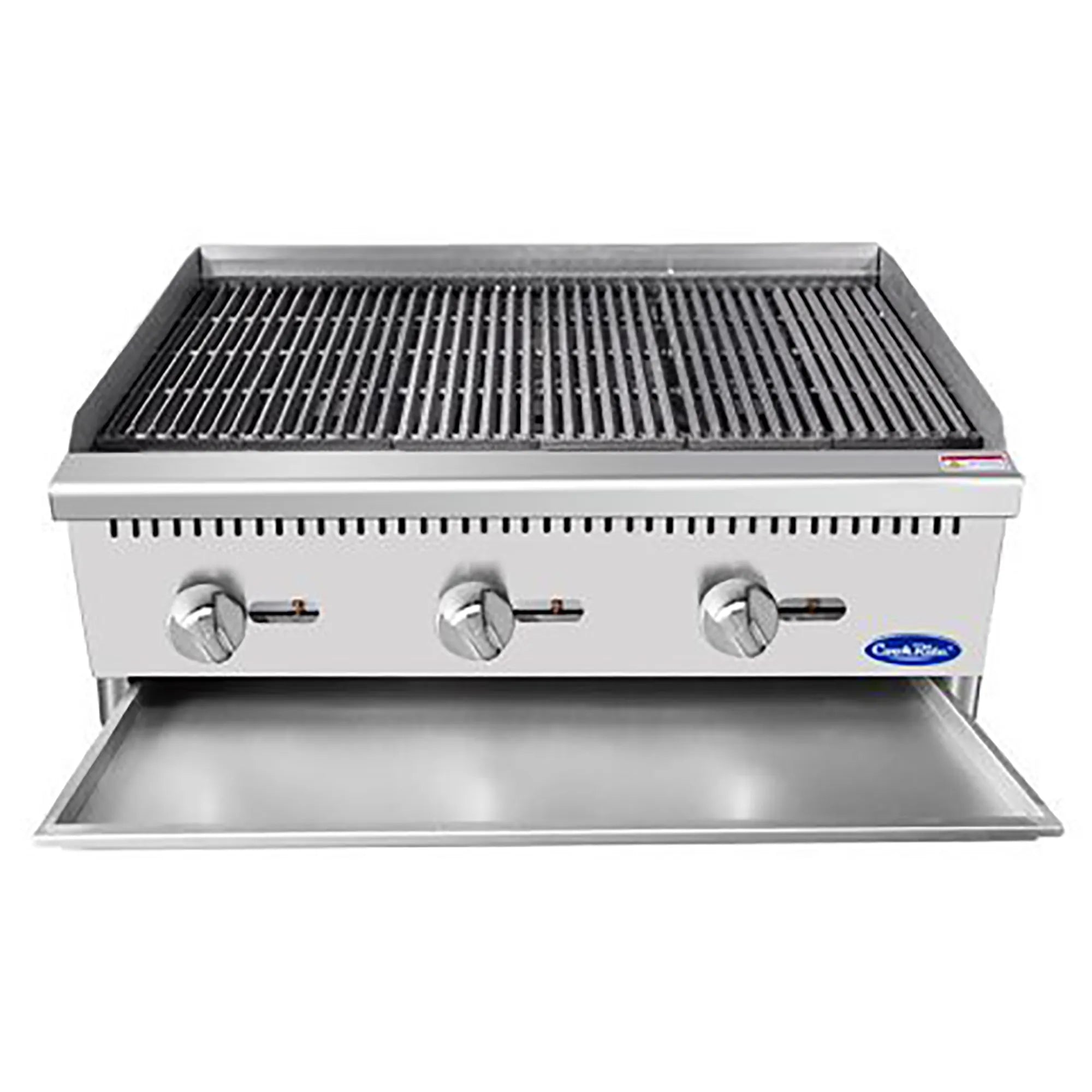 Atosa ATRC/ATCB-36 Series Natural Gas/Propane 36" Heavy Duty Charbroiler - Radiant or Lava Rock-Phoenix Food Equipment