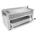 Atosa ATSB-36 36-inch stainless steel salamander broiler, angled view with the broiling rack pulled forward