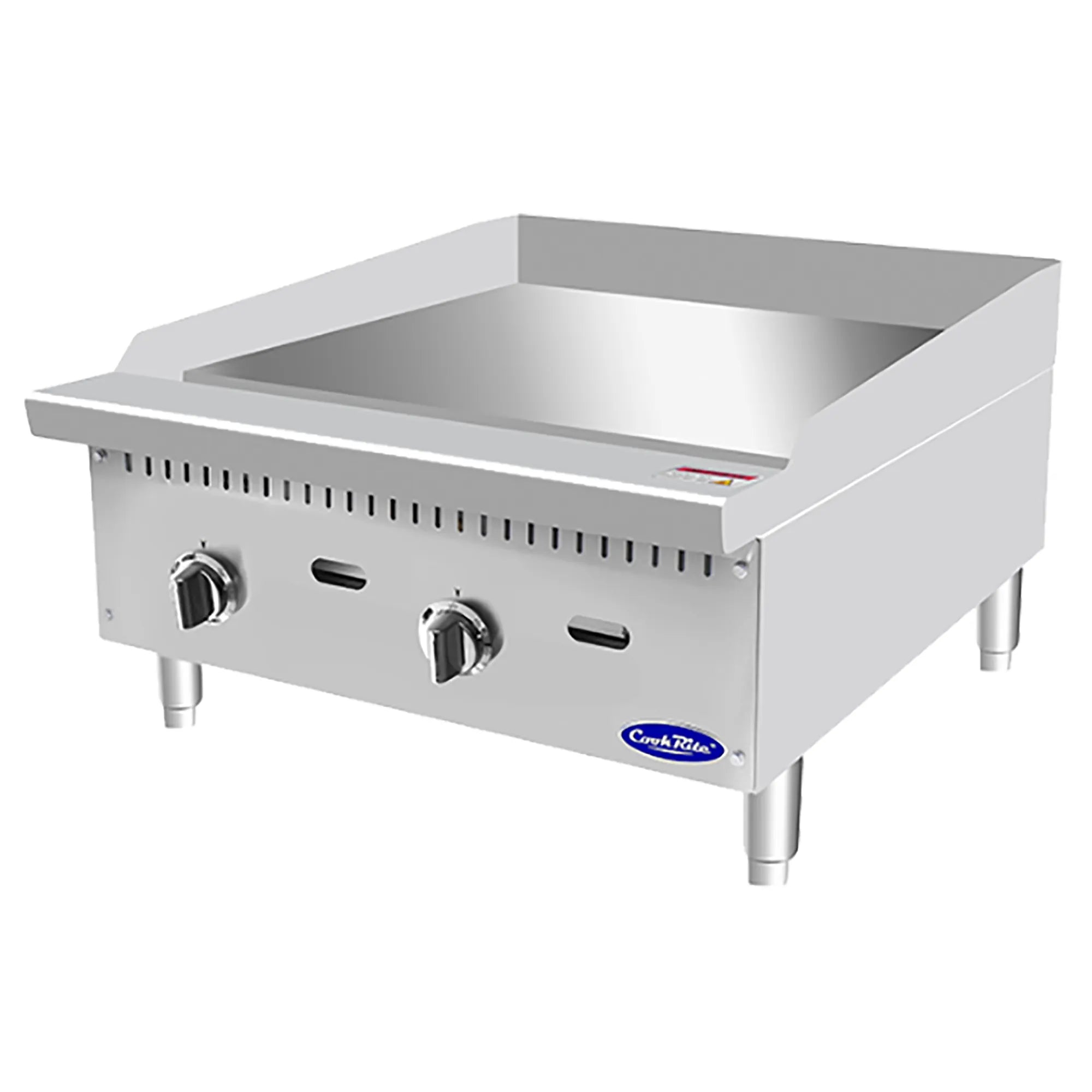 Atosa ATTG-24 Natural Gas/Propane 24" Thermostatic Griddle - 19.9" Deep Plate-Phoenix Food Equipment