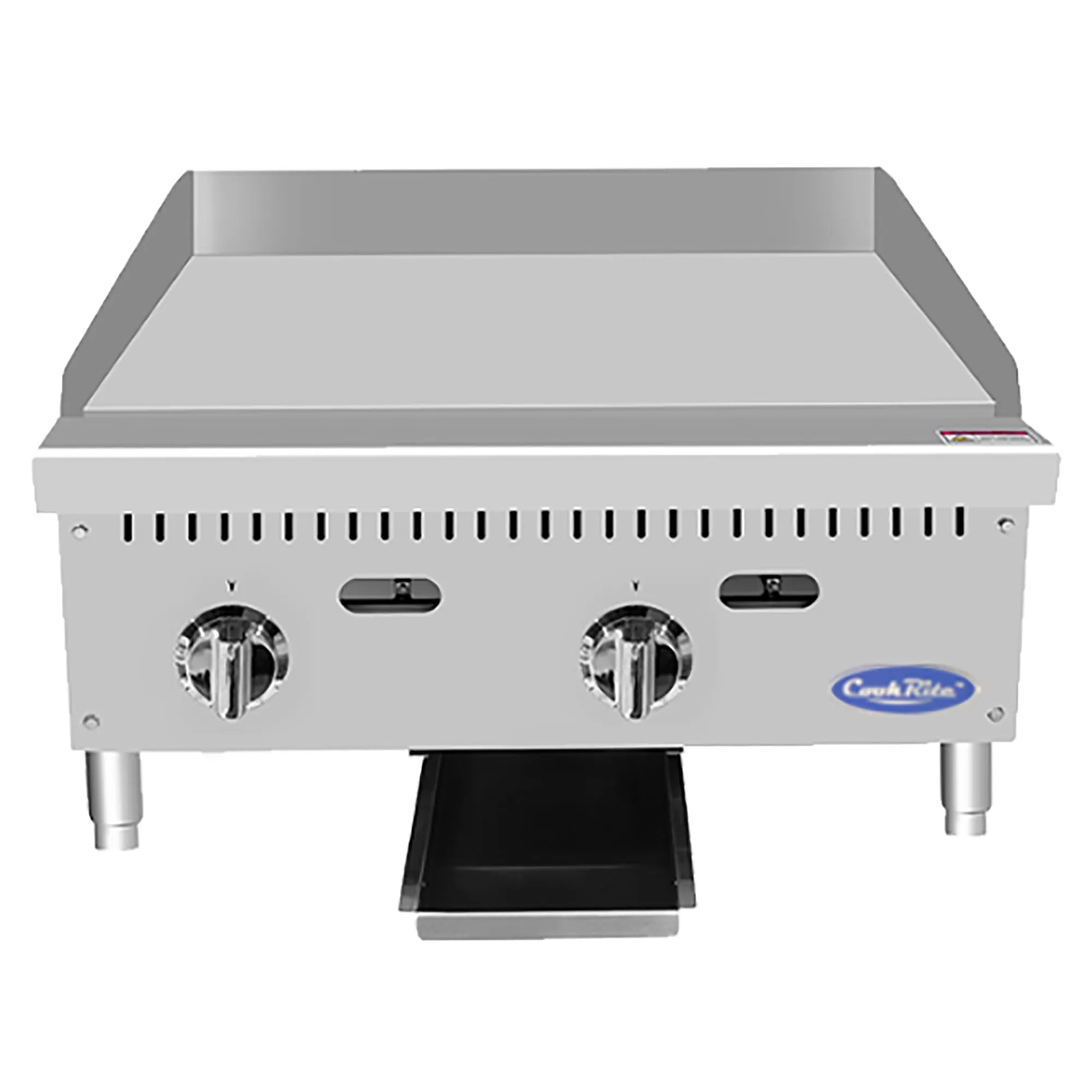 Atosa ATTG-24 Natural Gas/Propane 24" Thermostatic Griddle - 19.9" Deep Plate-Phoenix Food Equipment