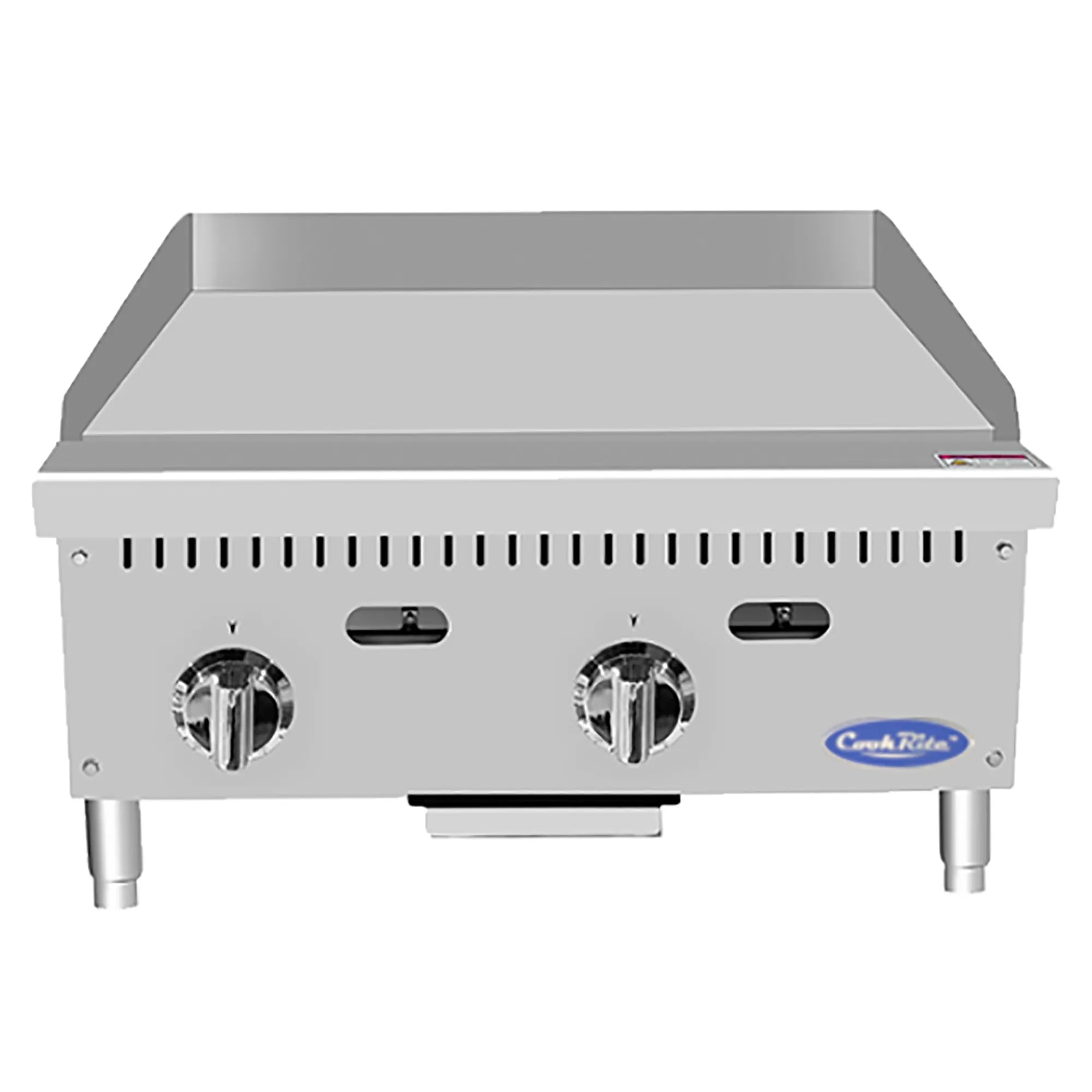 Atosa ATTG-24 Natural Gas/Propane 24" Thermostatic Griddle - 19.9" Deep Plate-Phoenix Food Equipment