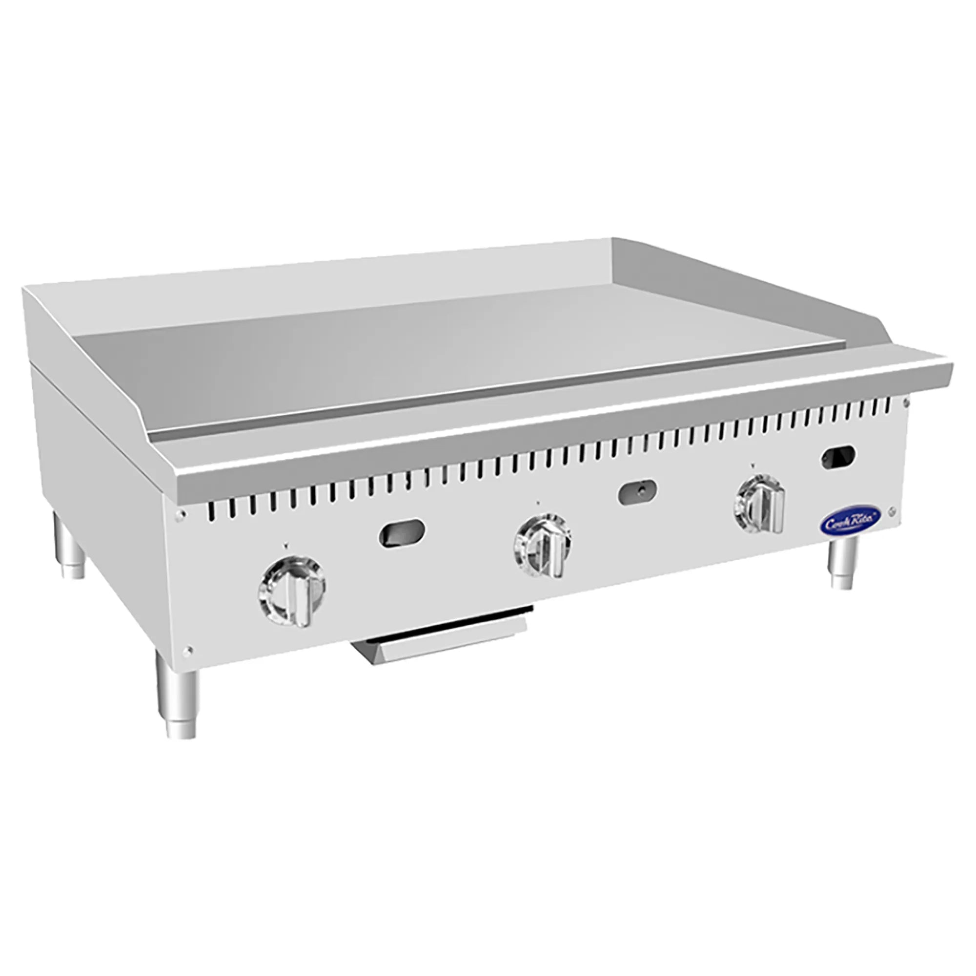 Atosa ATTG-36 Natural Gas/Propane 36" Thermostatic Griddle - 19.9" Deep Plate-Phoenix Food Equipment
