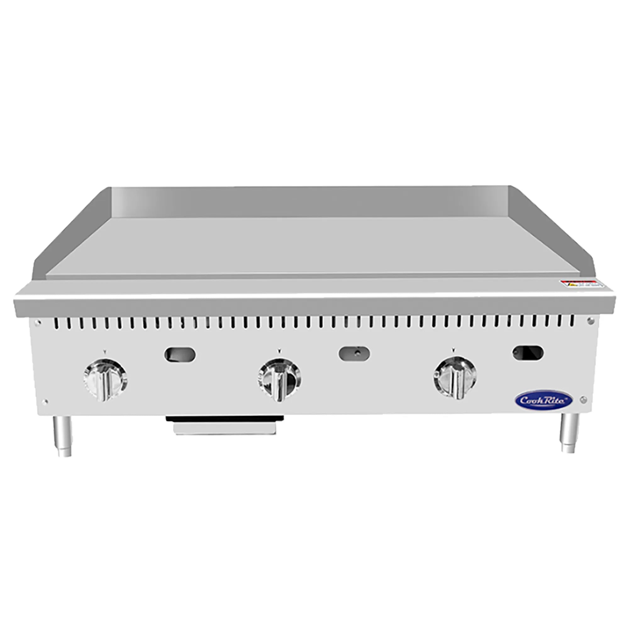 Atosa ATTG-36 Natural Gas/Propane 36" Thermostatic Griddle - 19.9" Deep Plate-Phoenix Food Equipment