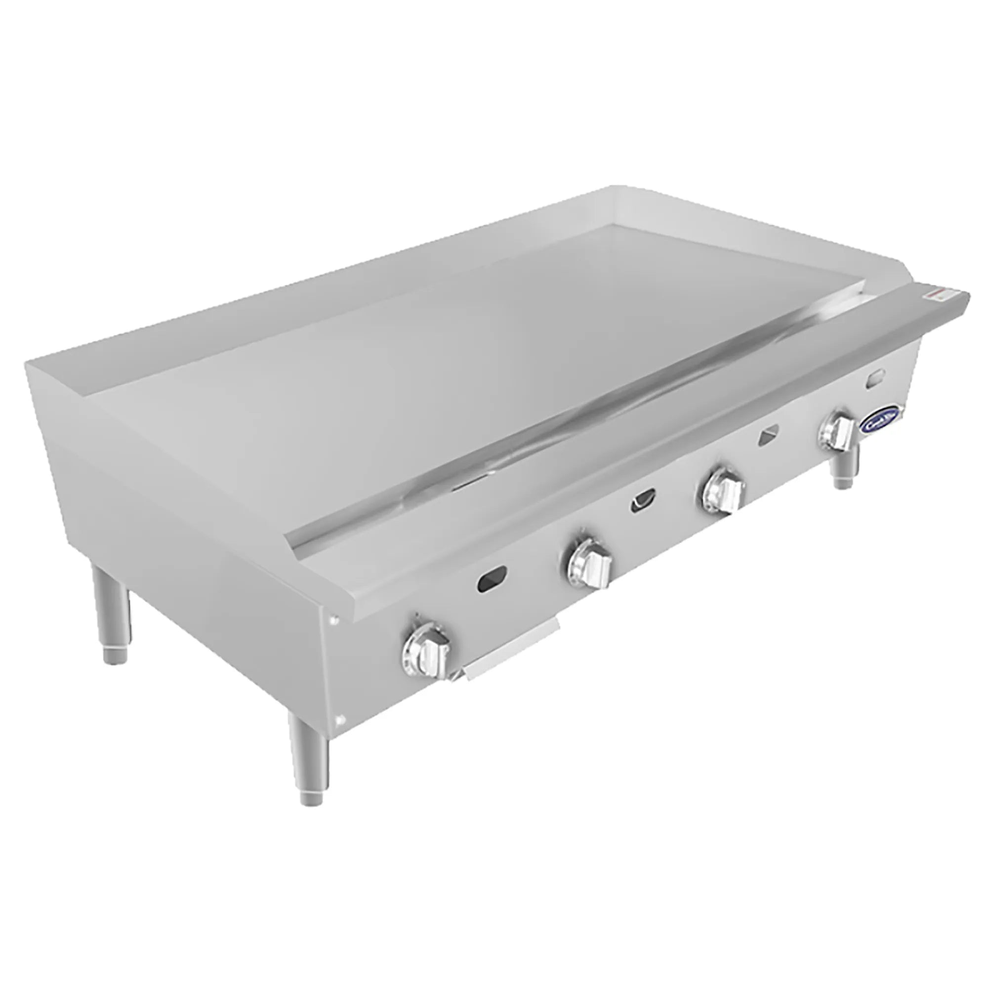 Atosa ATTG-48 Natural Gas/Propane 48" Thermostatic Griddle - 19.9" Deep Plate-Phoenix Food Equipment