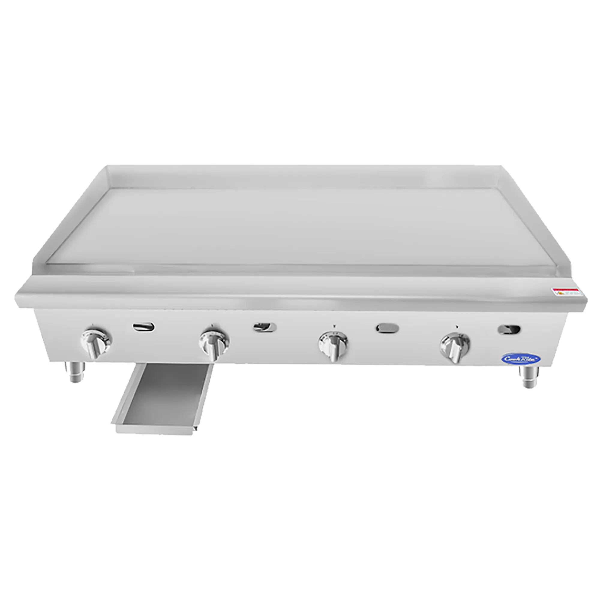 Atosa ATTG-48 Natural Gas/Propane 48" Thermostatic Griddle - 19.9" Deep Plate-Phoenix Food Equipment