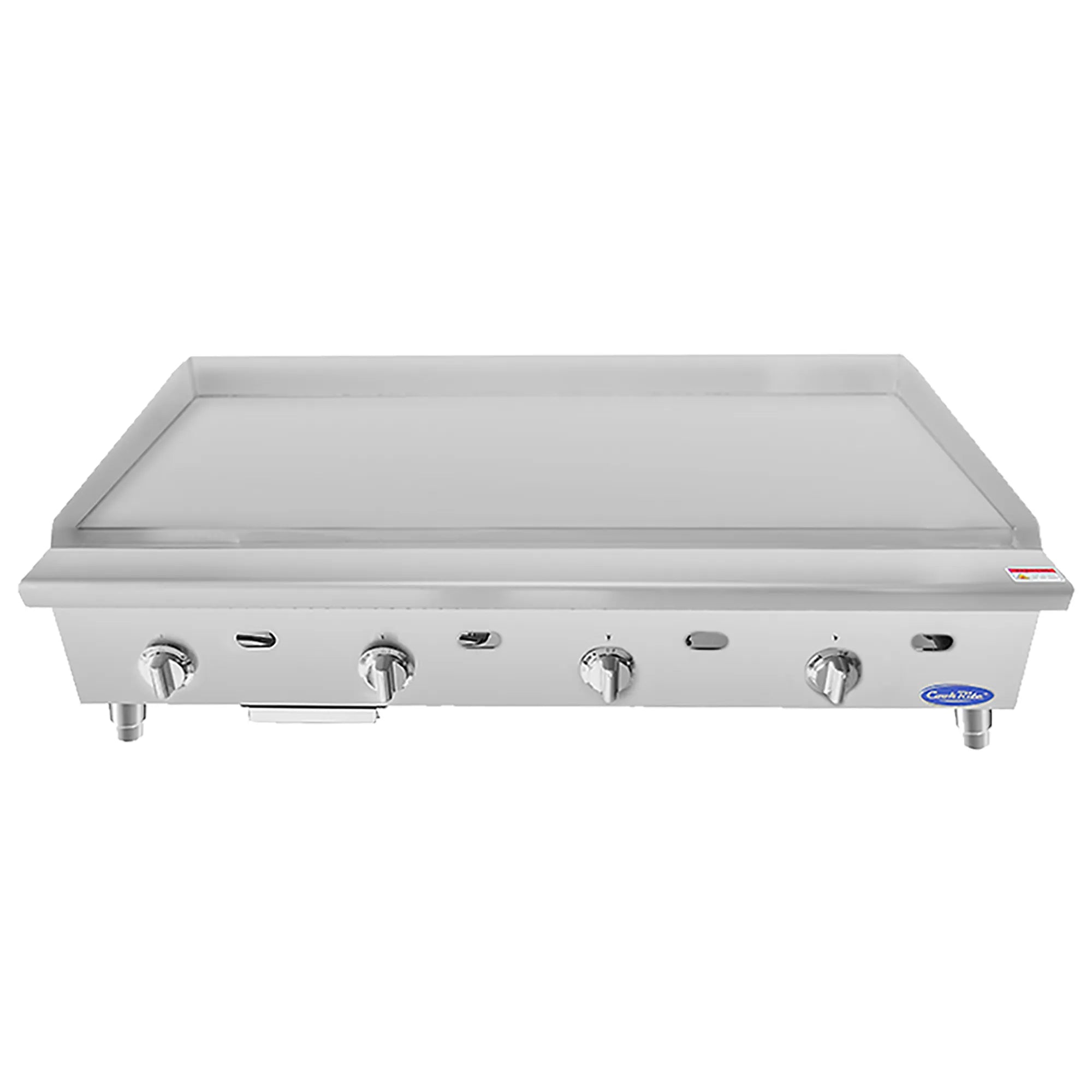 Atosa ATTG-48 Natural Gas/Propane 48" Thermostatic Griddle - 19.9" Deep Plate-Phoenix Food Equipment