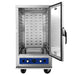 Atosa ATWC-12 insulated heated holding cabinet with door open showing the 12 full size sheet pan slides