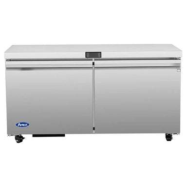 Atosa AUF60SD Double Door 60" Freezer Work Table-Phoenix Food Equipment
