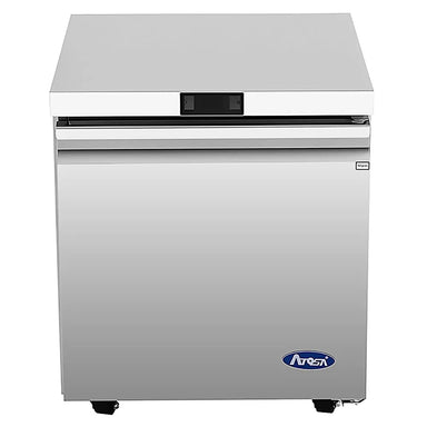 Atosa AUR27SD Single Door 27" Refrigerated Work Table-Phoenix Food Equipment