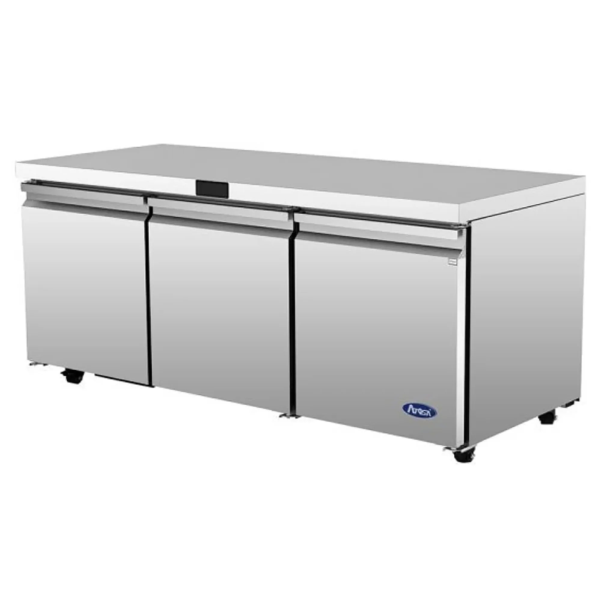 Atosa AUR72SD Triple Door 72" Refrigerated Work Table-Phoenix Food Equipment